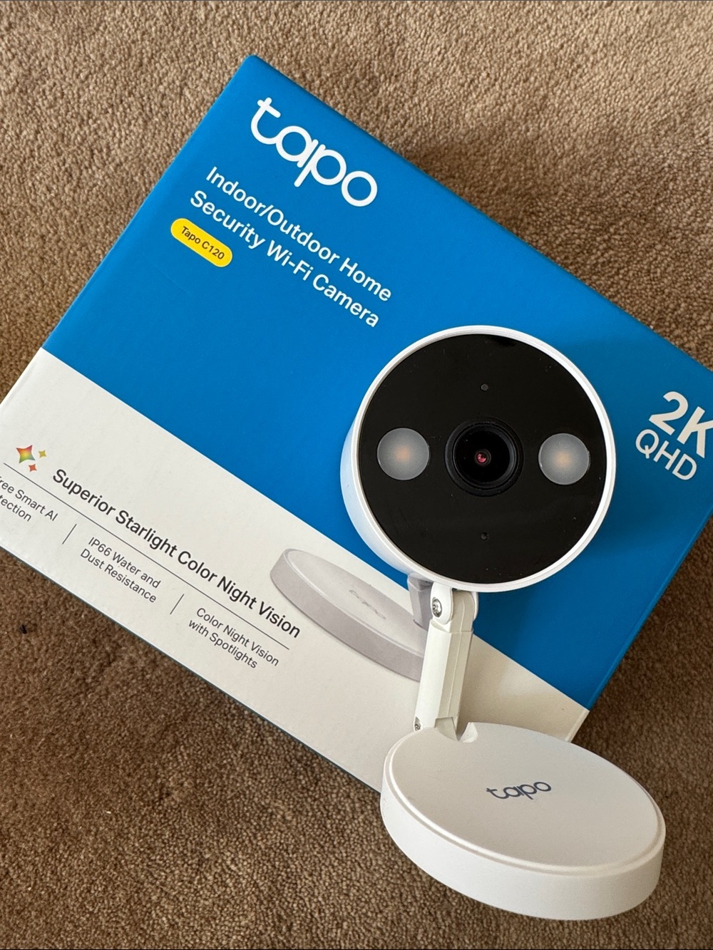 Tapo C-120 Indoor/Outdoor Security Wi-Fi Camera - White